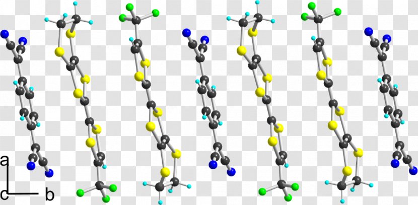 Tetrathiafulvalene Tetracyanoquinodimethane Molecule Substituent Electron - Geometry - Symmetry Transparent PNG