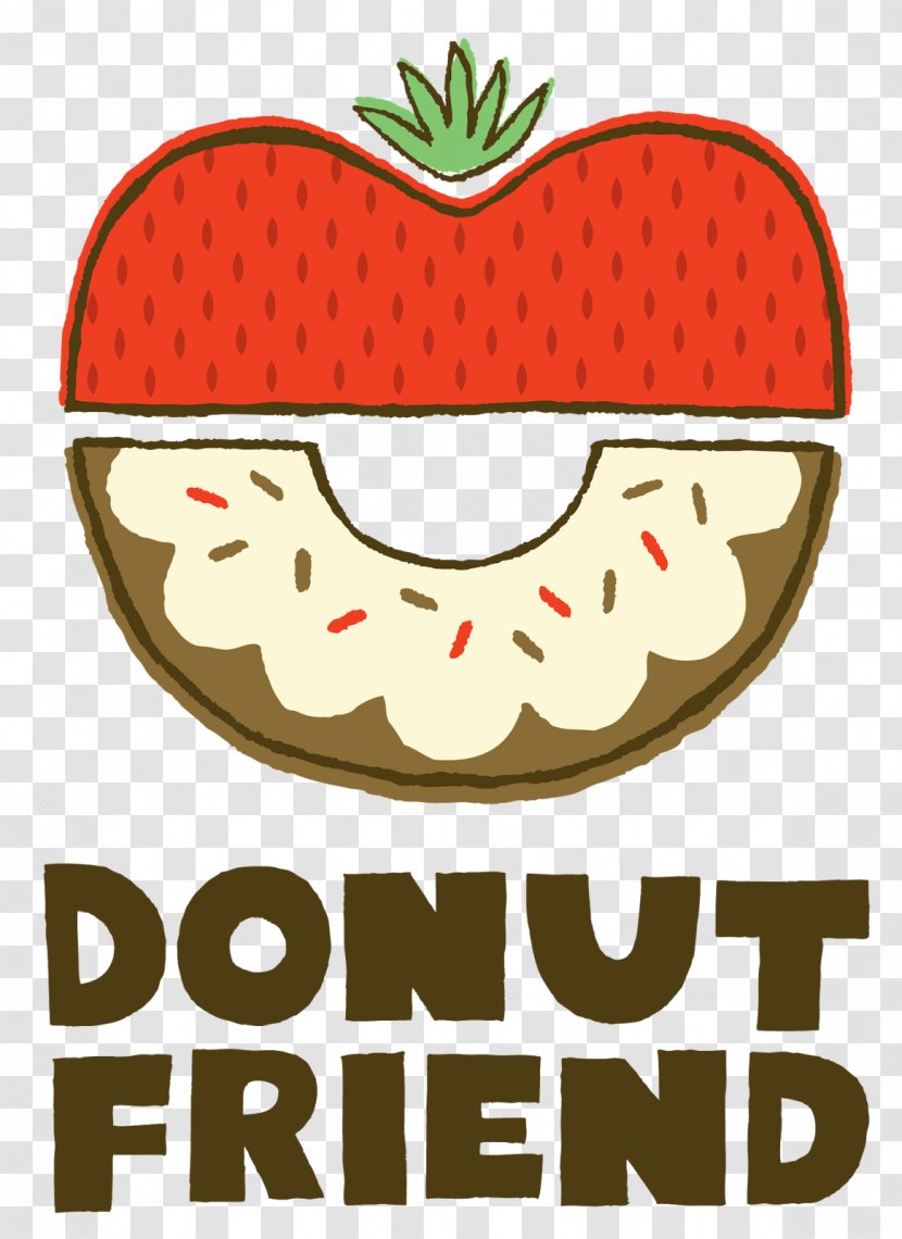 Donuts Donut Friend Cruller Frosting & Icing Gelatin Dessert - Smile - Text Transparent PNG
