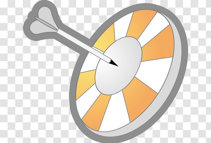 Darts Shuriken Shooting Target - Black And White Yellow Transparent PNG