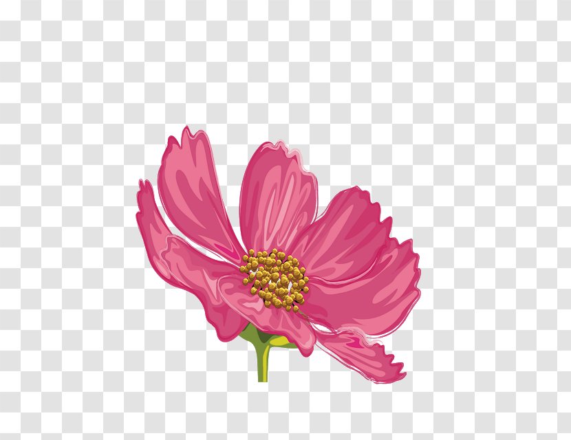 Petal Cut Flowers Floral Design Garden Roses - Hot Pink Transparent PNG