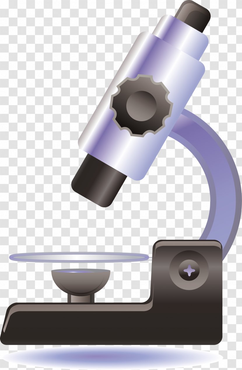 Microscope Animation Cartoon - Rendering - Blue Transparent PNG