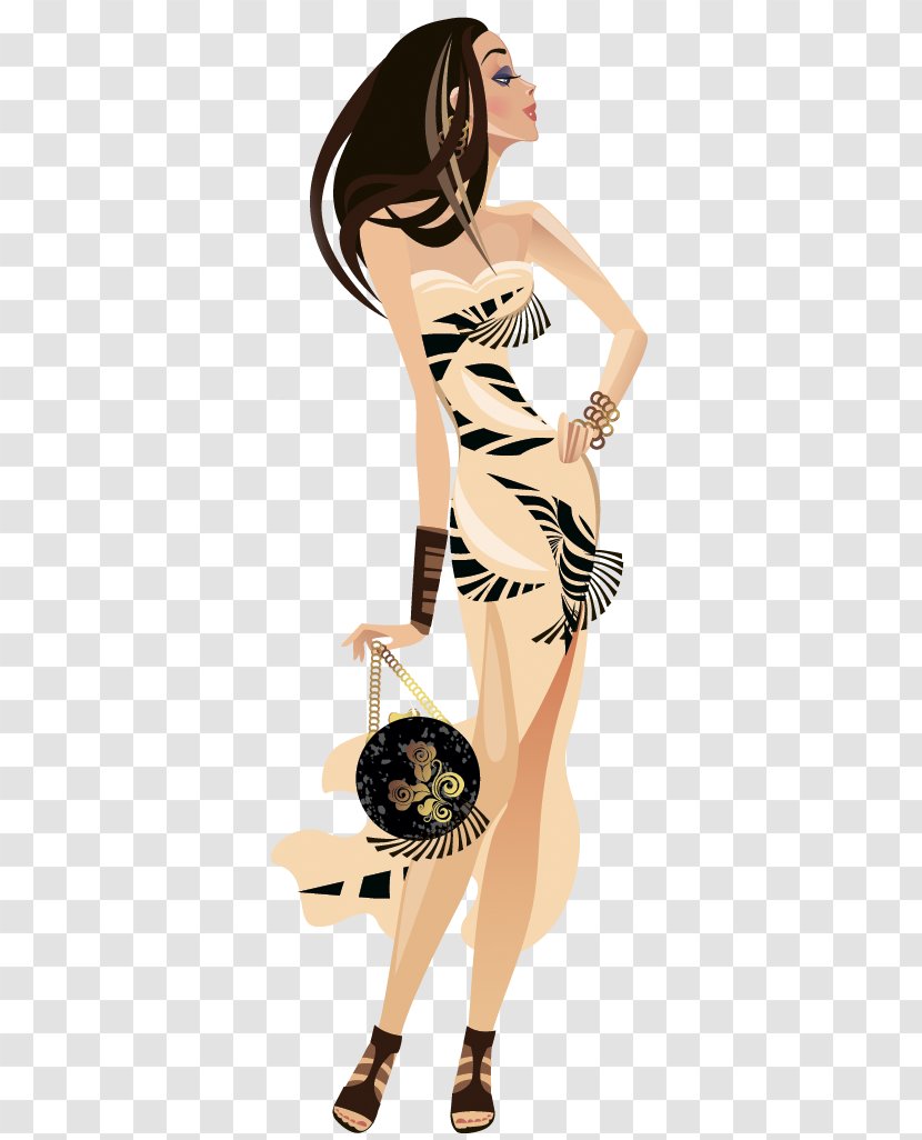 Fashion Illustration Woman - Silhouette Transparent PNG