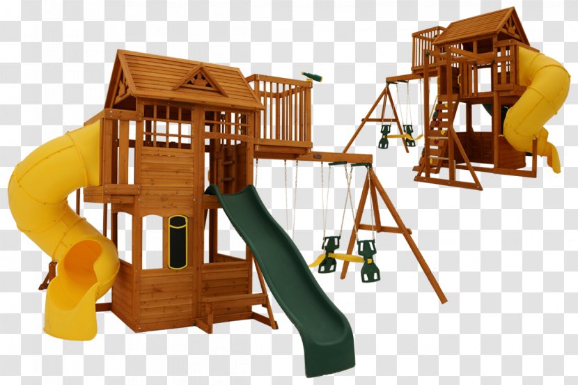Swing Jungle Gym Climbing Playground Slide - Playset - Children's Wooden Frame Transparent PNG