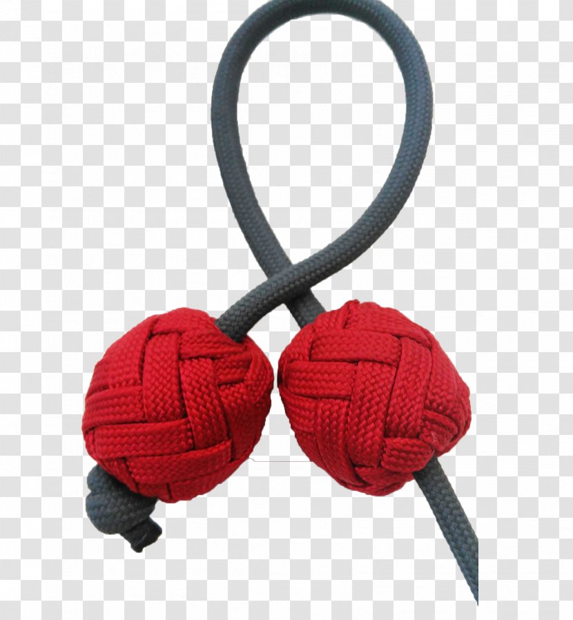 Begleri Parachute Cord Knot Toy - Material - Bi Colored Transparent PNG
