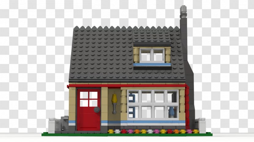 LEGO House Facade Property Product - Building - Slate Roof Cottage Transparent PNG