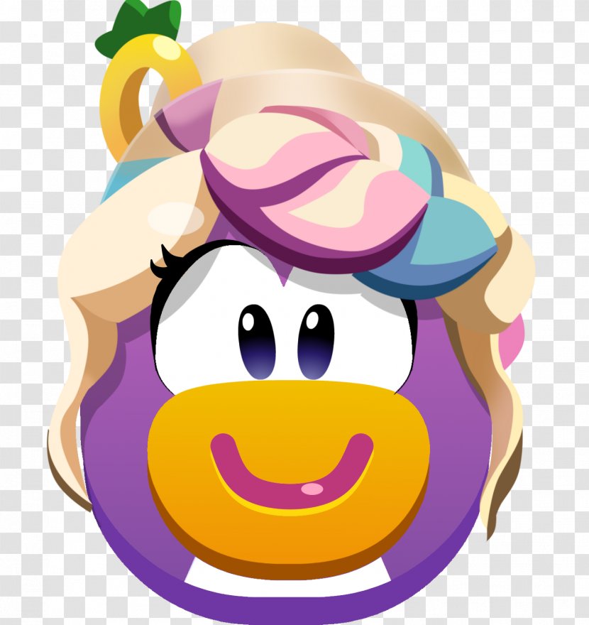 Club Penguin Island Smiley Emoji Duck - Purple Transparent PNG