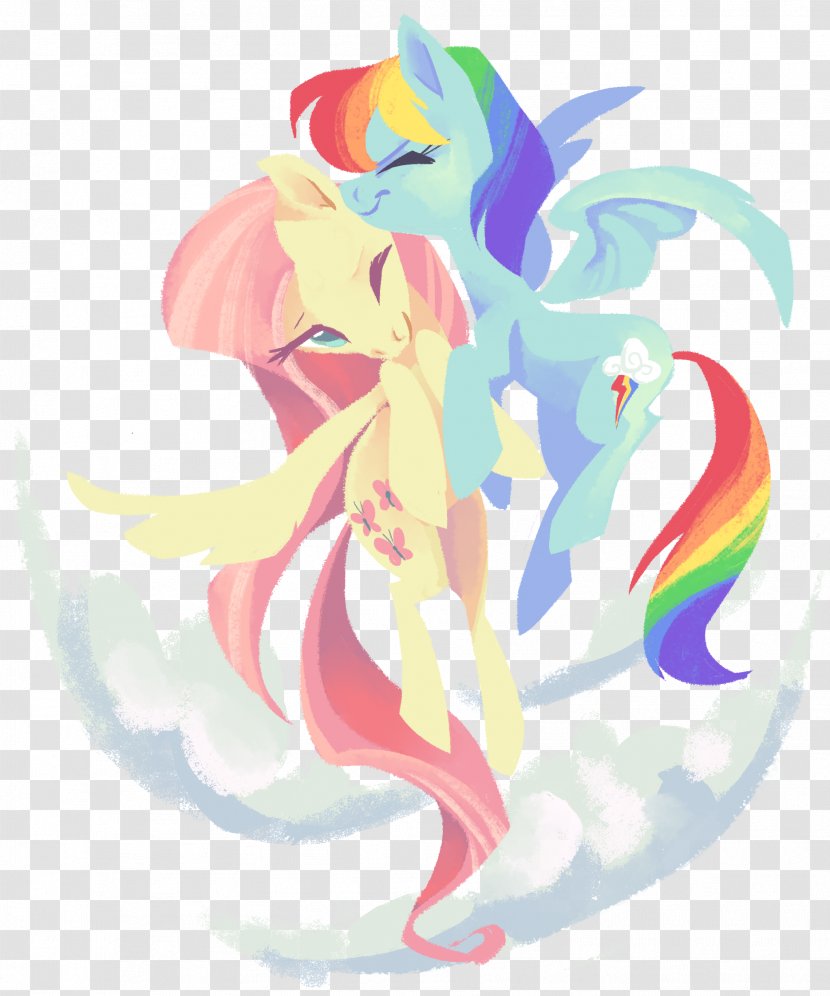 Rainbow Dash Fluttershy Rarity Applejack Scootaloo - Heart - Flying Kiss Transparent PNG