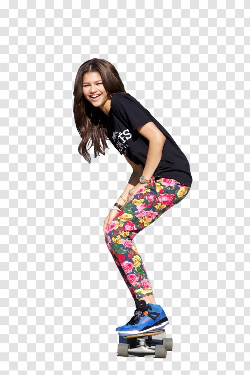 Leggings Clothing Model Jeans Shoe - Cartoon - Zendaya Transparent PNG