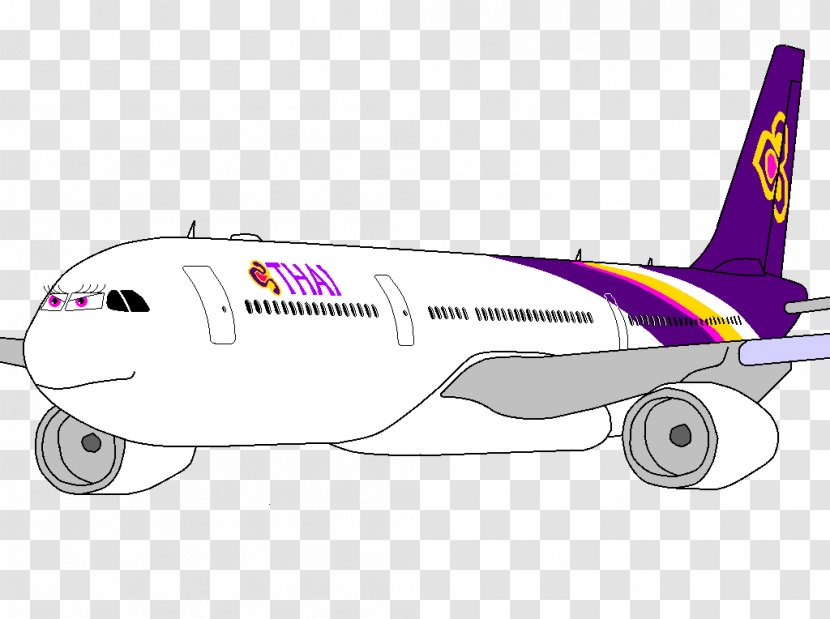 Airbus A330 A320 Family Boeing 767 Airplane Aircraft Transparent PNG