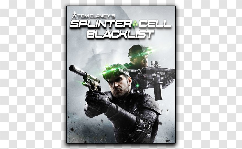 Tom Clancy's Splinter Cell: Blacklist Sam Fisher Ghost Recon Conviction Xbox 360 - Soldier - Black List Transparent PNG