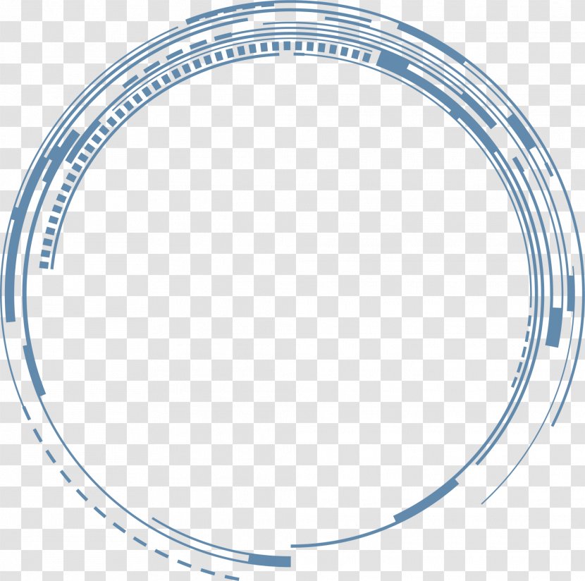 Science Fiction Clip Art - Text - Blue Line Circle Transparent PNG