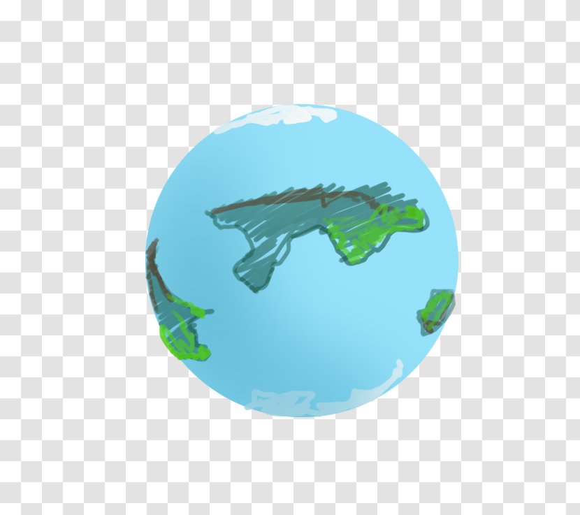 Earth Cartoon - Green Transparent PNG