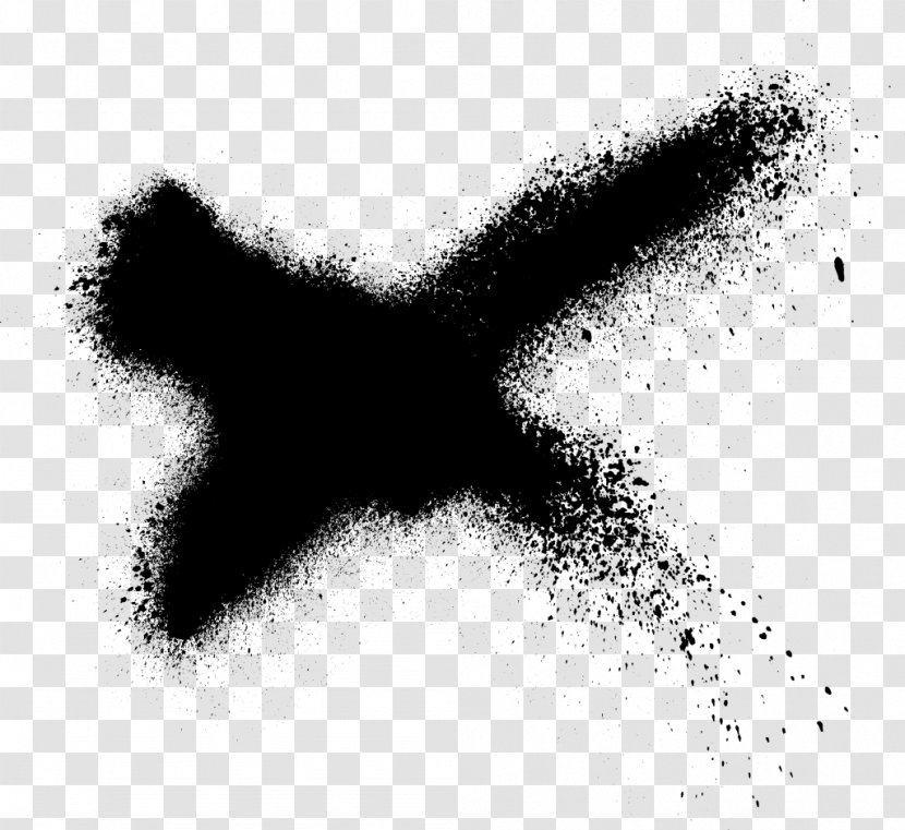 Drawing Brush Black And White - X Transparent PNG