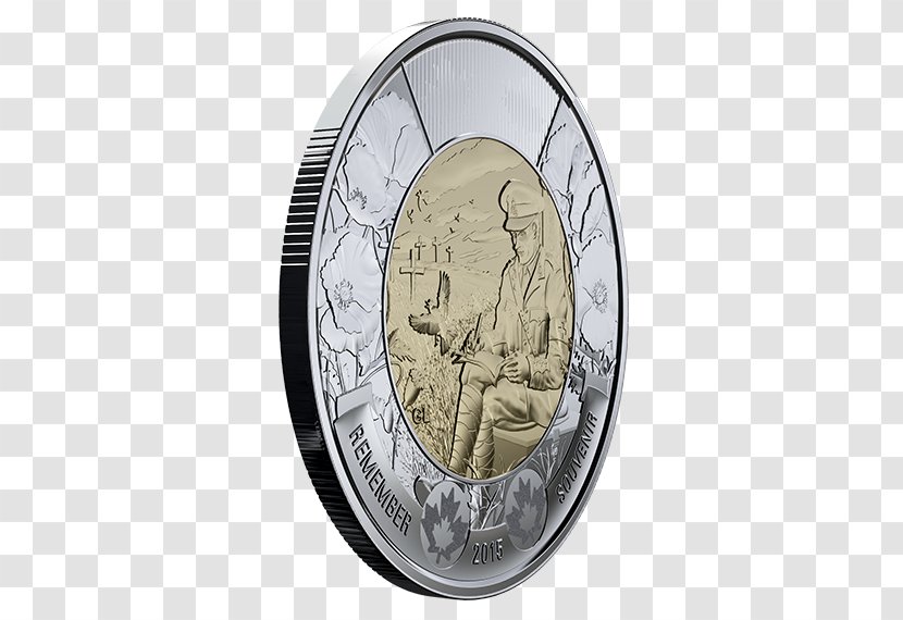 Coin In Flanders Fields Toonie Quarter Armistice Day Transparent PNG