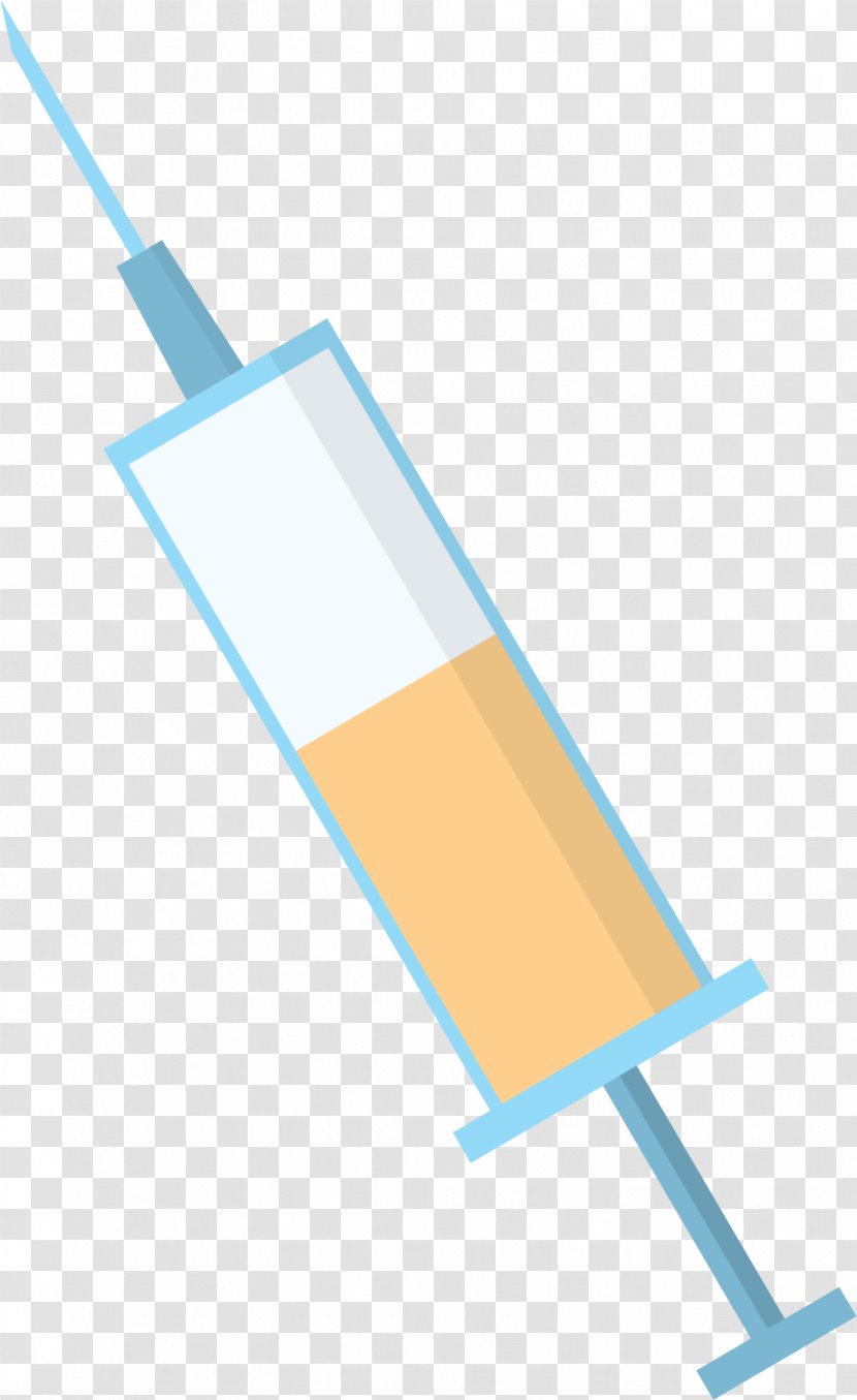 Syringe Hypodermic Needle Injection - Hand Painted Transparent PNG