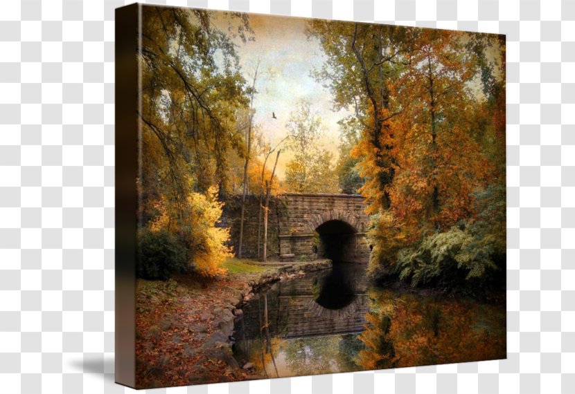 Painting Work Of Art Picture Frames Country - Autumn - Bridge Transparent PNG