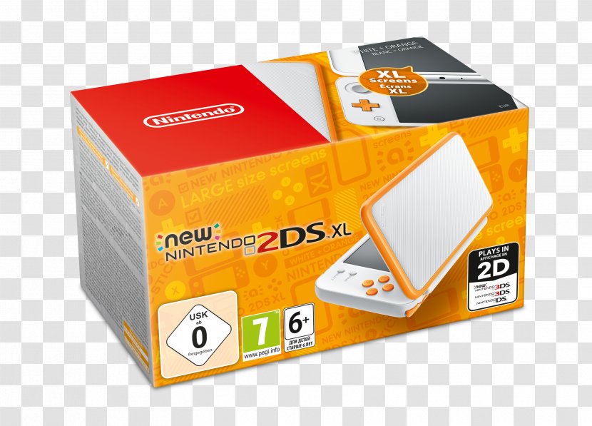 Nintendo Switch New 2DS XL 3DS - Brand - Orange And White Transparent PNG