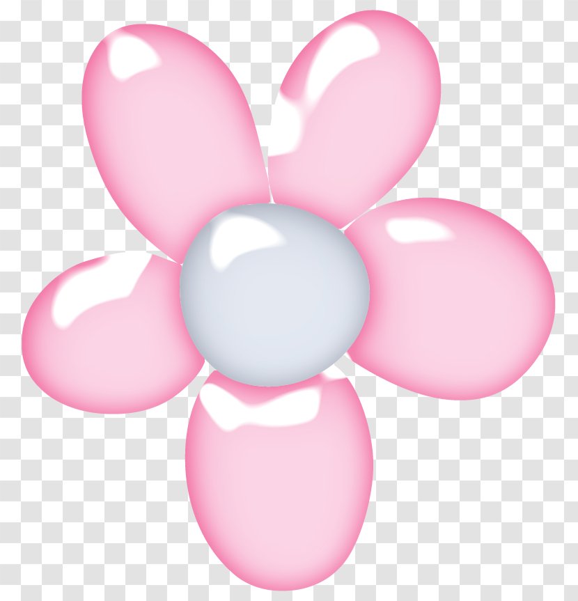 Pink M Balloon - Heart Transparent PNG