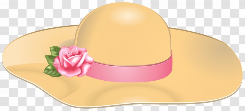 Hat Design Product - Female With Rose Transparent Clip Art Image Transparent PNG