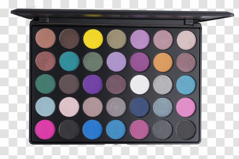 Morphe 35 Color Warm Eyeshadow Palette Eye Shadow Nature Glow Cosmetics Koffee - Purple - Makeup Transparent PNG