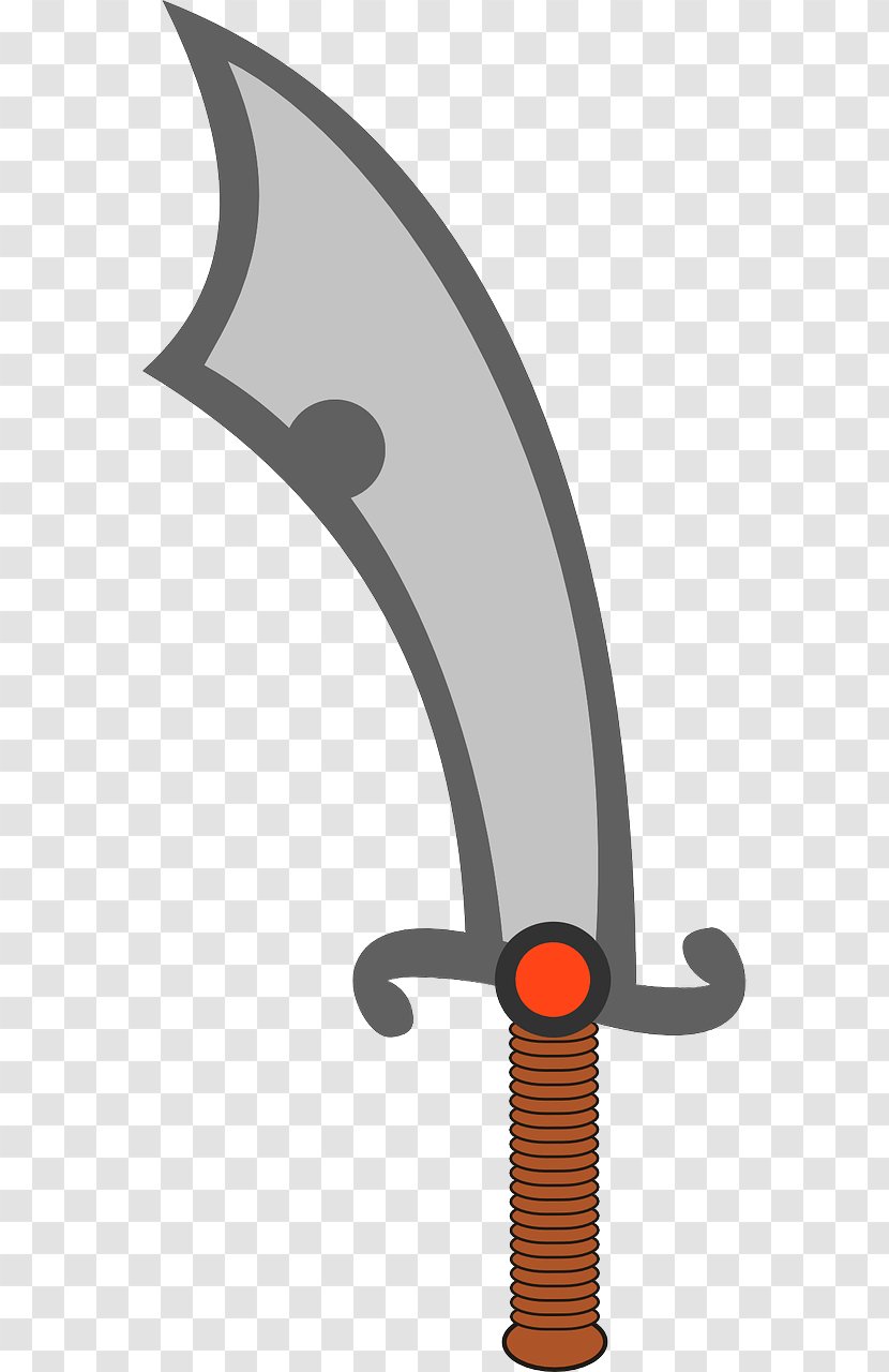 Scimitar Clip Art - Drawing - Sword Transparent PNG