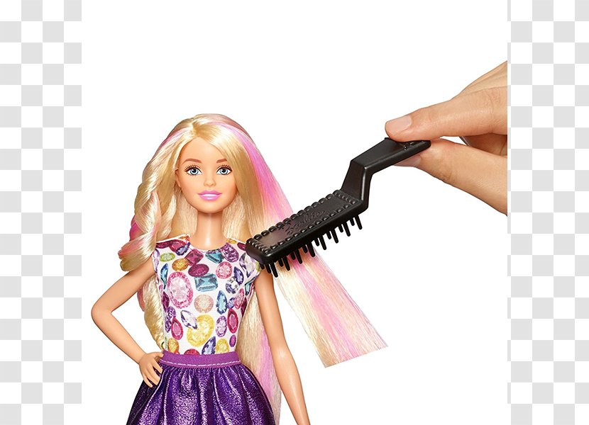 Barbie D.I.Y. Crimps And Curls Doll Toy Fashion - Long Hair Transparent PNG