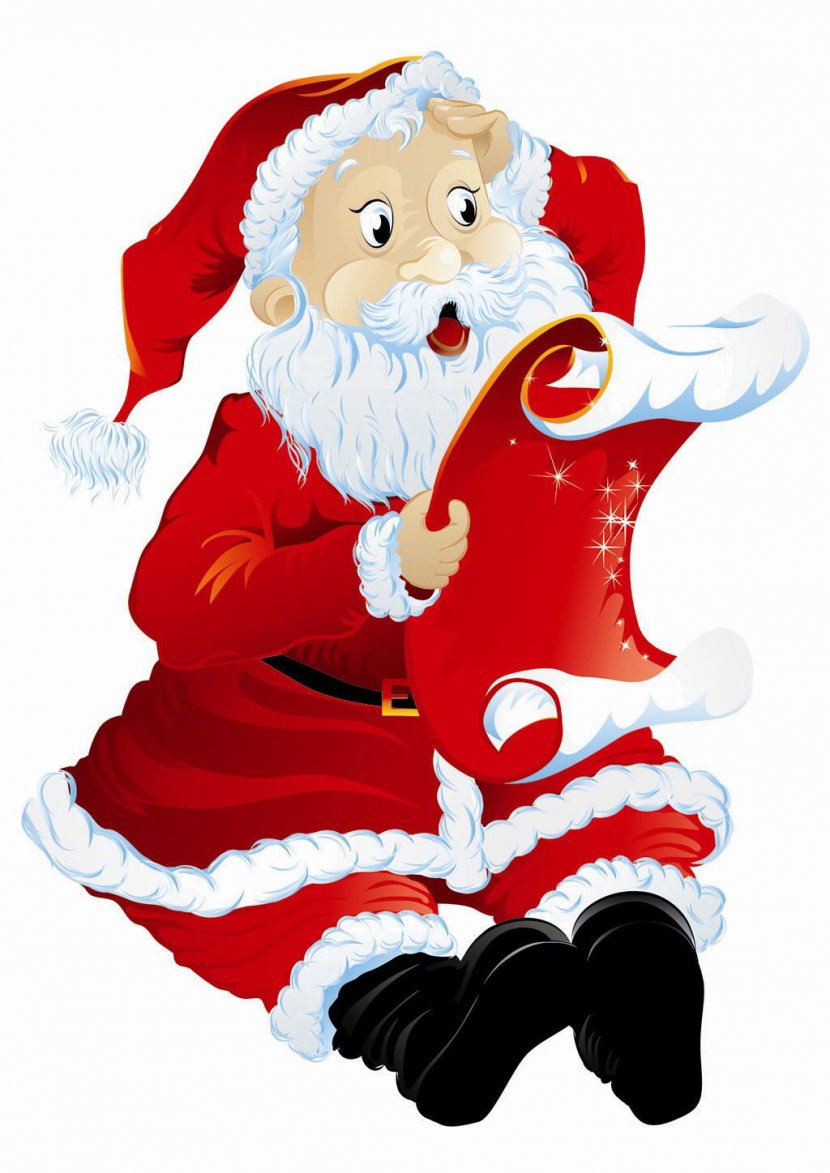 Santa Claus's Reindeer Mrs. Claus Rudolph Christmas Day - Silhouette Transparent PNG