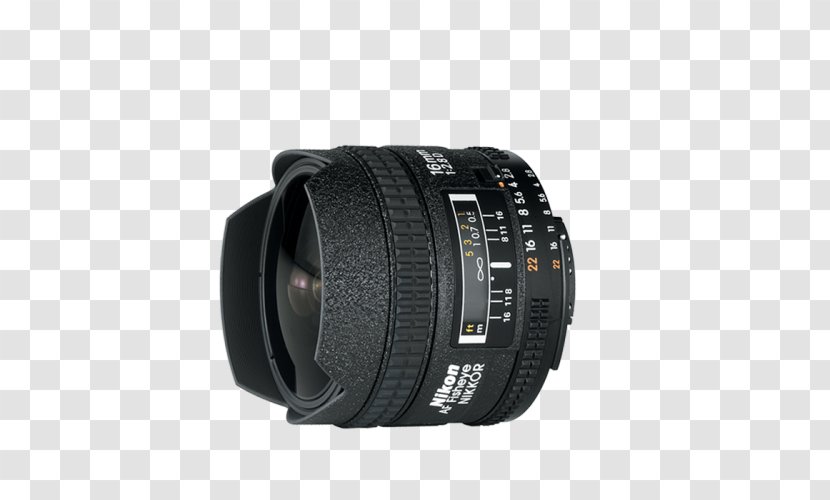 Nikon AF Fisheye-Nikkor 16mm F/2.8D AF-S DX Nikkor 35mm F/1.8G Camera Lens Fisheye Format Transparent PNG