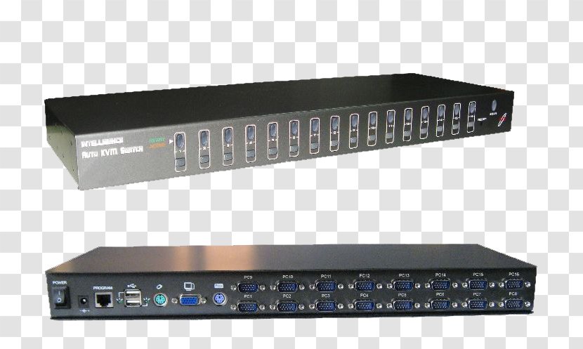 Ethernet Hub Computer Keyboard Dell KVM Switches Network Switch - Virtual Computing Transparent PNG