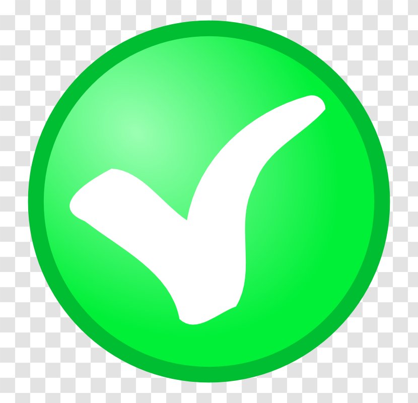Check Mark Clip Art - Green - Tick And Cross Transparent PNG