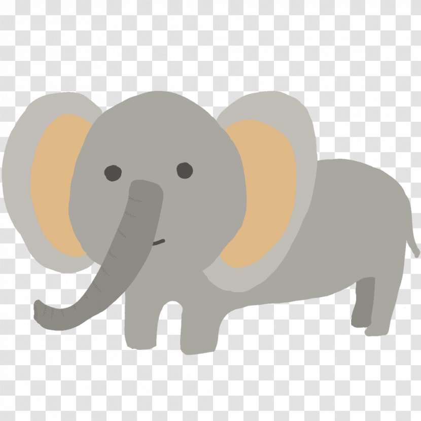 Indian Elephant African Elephants Illustration Clip Art - Terrestrial Animal Transparent PNG