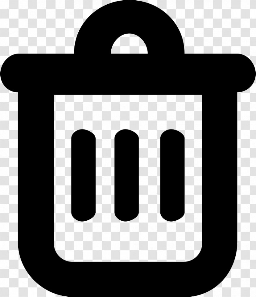 Logo Rubbish Bins & Waste Paper Baskets - Area - Black And White Transparent PNG