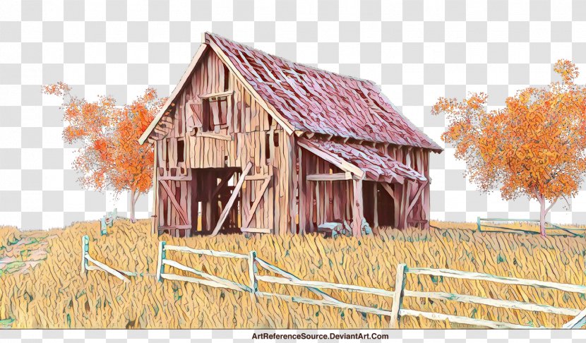 Barn Shack Home House Shed - Cartoon - Rural Area Hut Transparent PNG