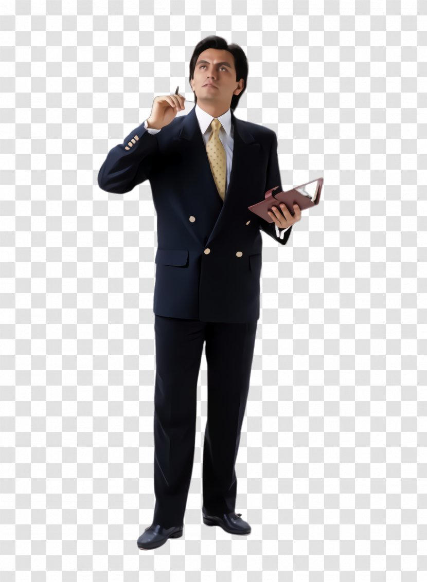 Suit Formal Wear Clothing Standing Tuxedo - Gesture Businessperson Transparent PNG