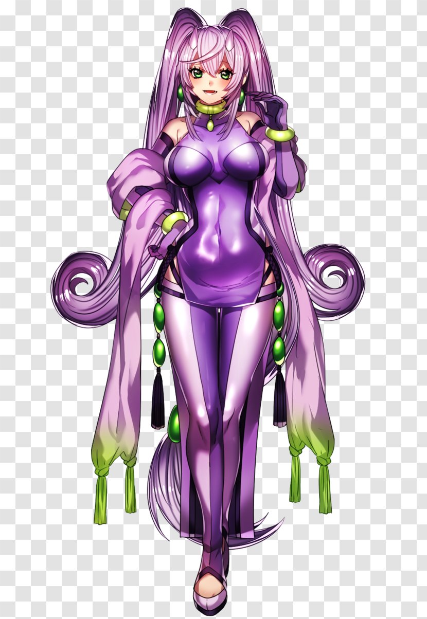 Moe Anthropomorphism Luxray Pokémon Densetsu No Stafy - Silhouette - Purple Hair Transparent PNG