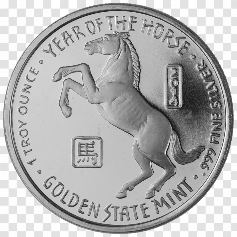 Bullion Coin Silver Horse Mint - Money Transparent PNG