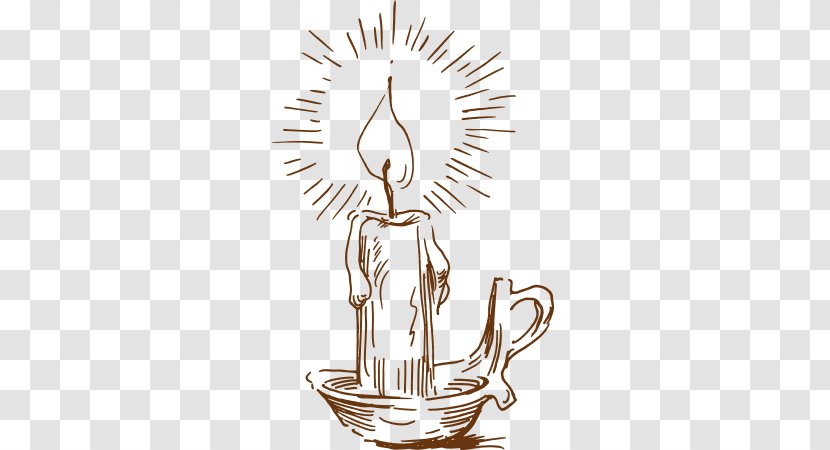 Drawing Candle Computer File - Vector Sketch Transparent PNG