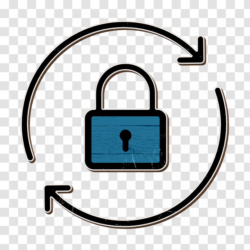 Business Set Icon Lock Padlock Transparent PNG