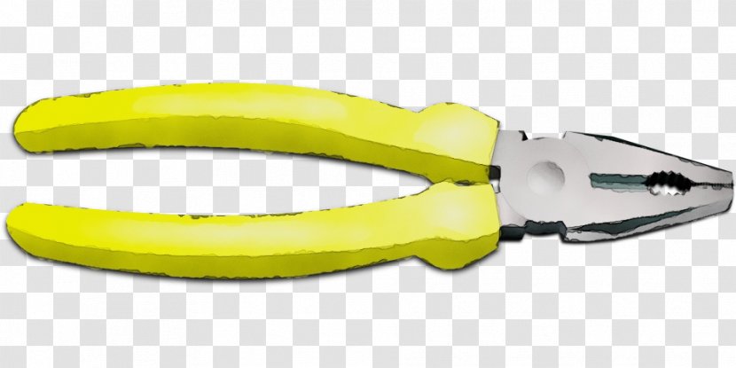 Diagonal Pliers Yellow Lineman's Wire Stripper - Tool - Hand Nipper Transparent PNG
