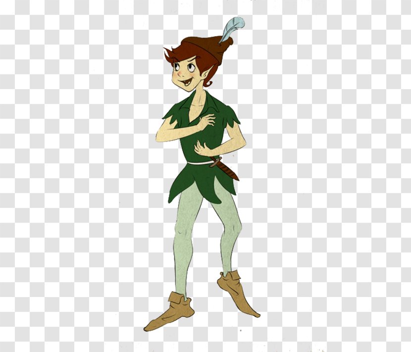 Peter Pan Cartoon Illustration - Clothing - Hand Painted Transparent PNG