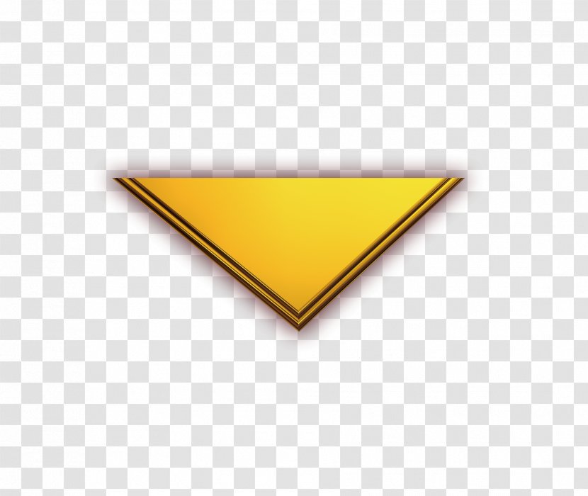 Triangle Brand Yellow - Golden Transparent PNG