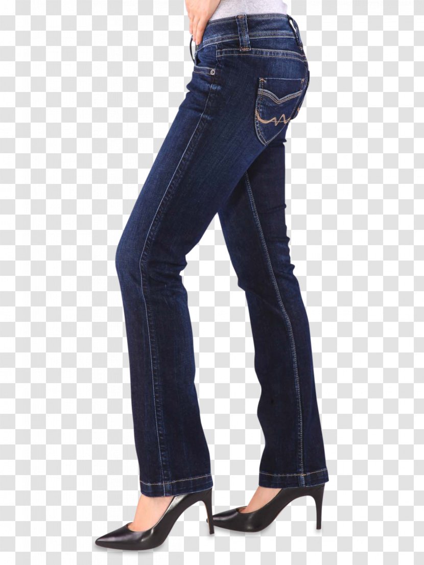 Jeans Denim Cobalt Blue Waist - Trousers - Female Support Transparent PNG