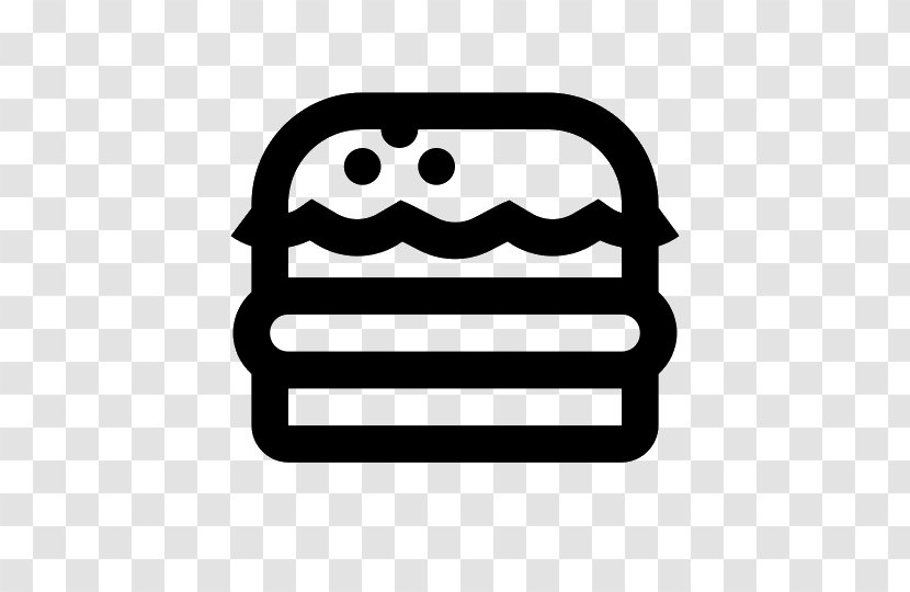 Hamburger Drive-through Fast Food Symbol - Black And White Transparent PNG