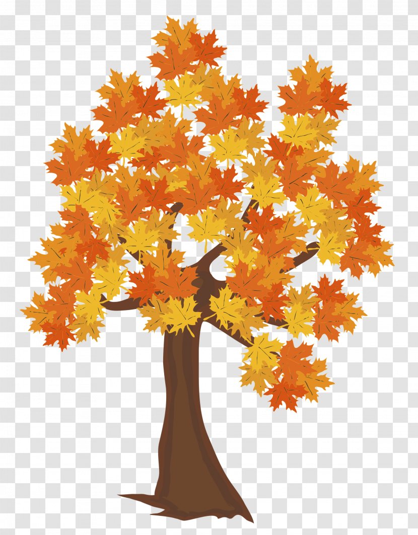 Tree Autumn Maple Clip Art - Falling Transparent PNG
