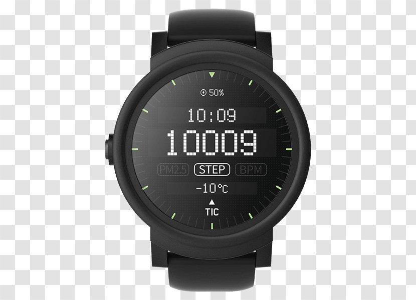 Mobvoi Ticwatch E (Express) Ice Smartwatch Sport GPS Navigation Systems - Hardware - Bracelet Transparent PNG