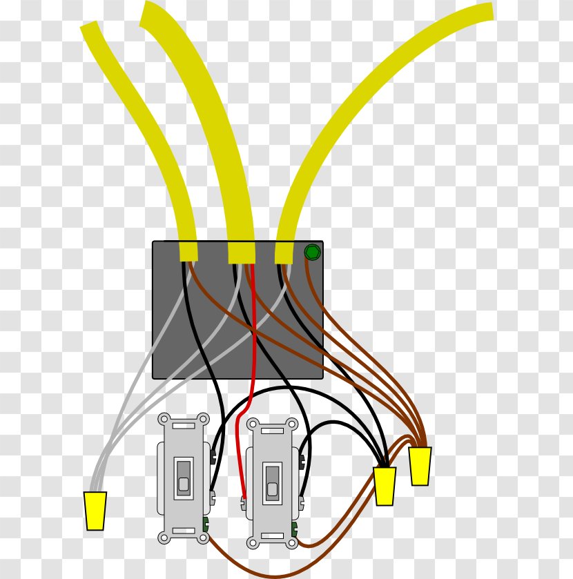 Electrical Cable Junction Box Conduit Wires & Switches - Ground Transparent PNG
