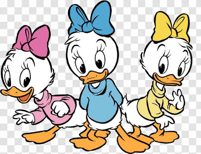 Daisy Duck Donald Huey, Dewey And Louie Mickey Mouse - Drawing Transparent PNG