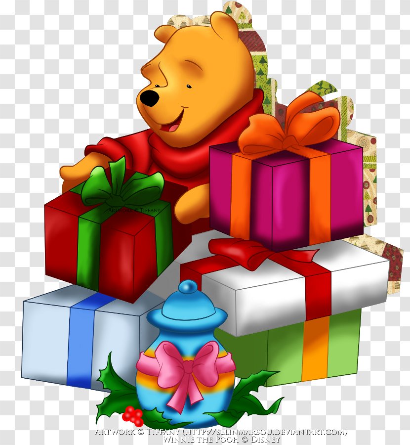 Winnie The Pooh Piglet Tigger Christmas Clip Art Transparent PNG