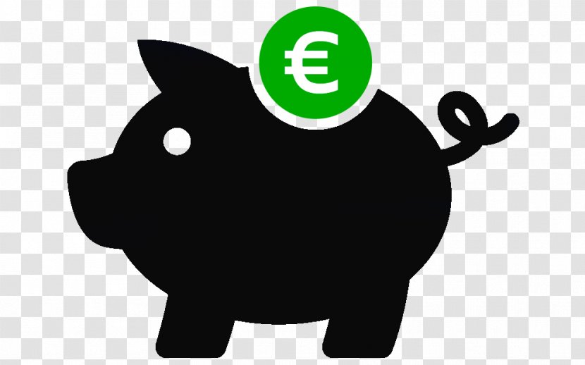 Saving Money Piggy Bank Currency Symbol - Green Transparent PNG