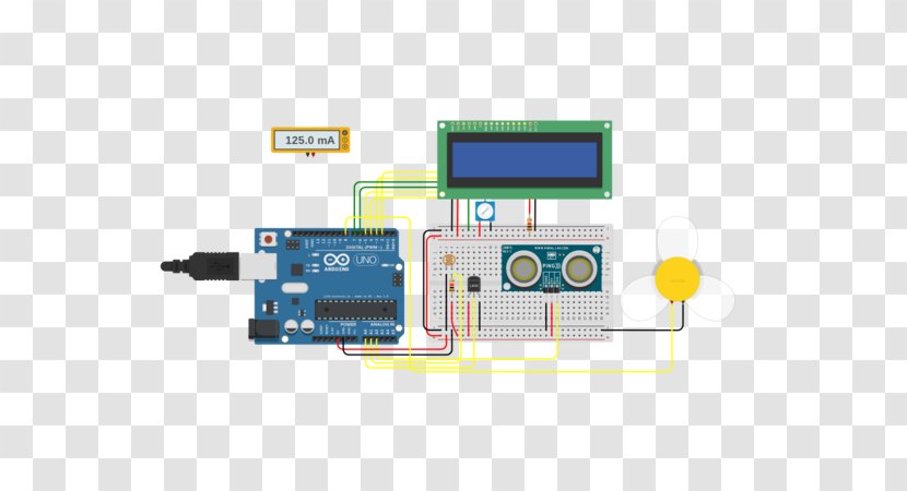 Arduino Electronic Circuit Simulation Autodesk Electrical Network - Lcd Interface Transparent PNG